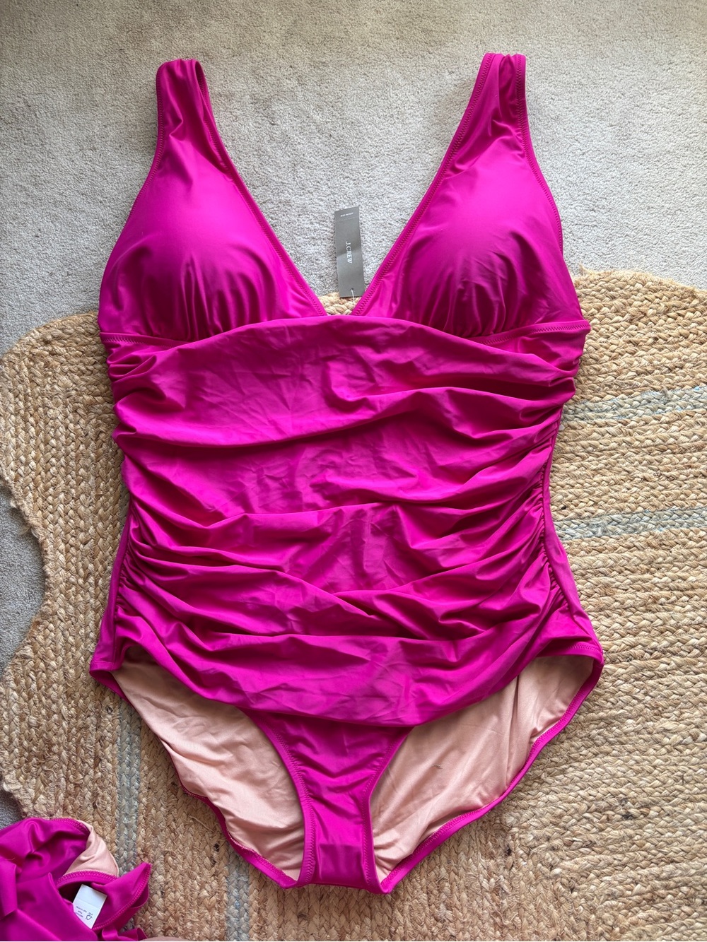 J. Crew Women's One-Piece Swimsuit in Bright Magenta